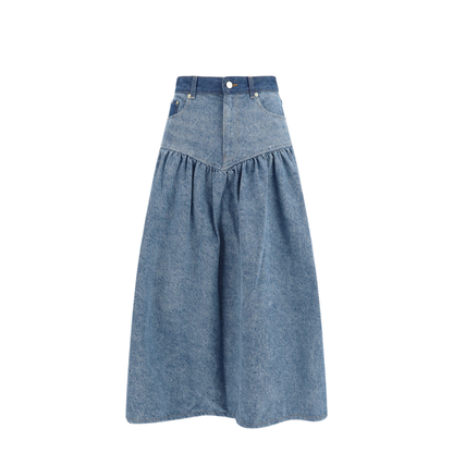 MAYFEYR - Ganni - Stretch Denim Skirt - A1090247