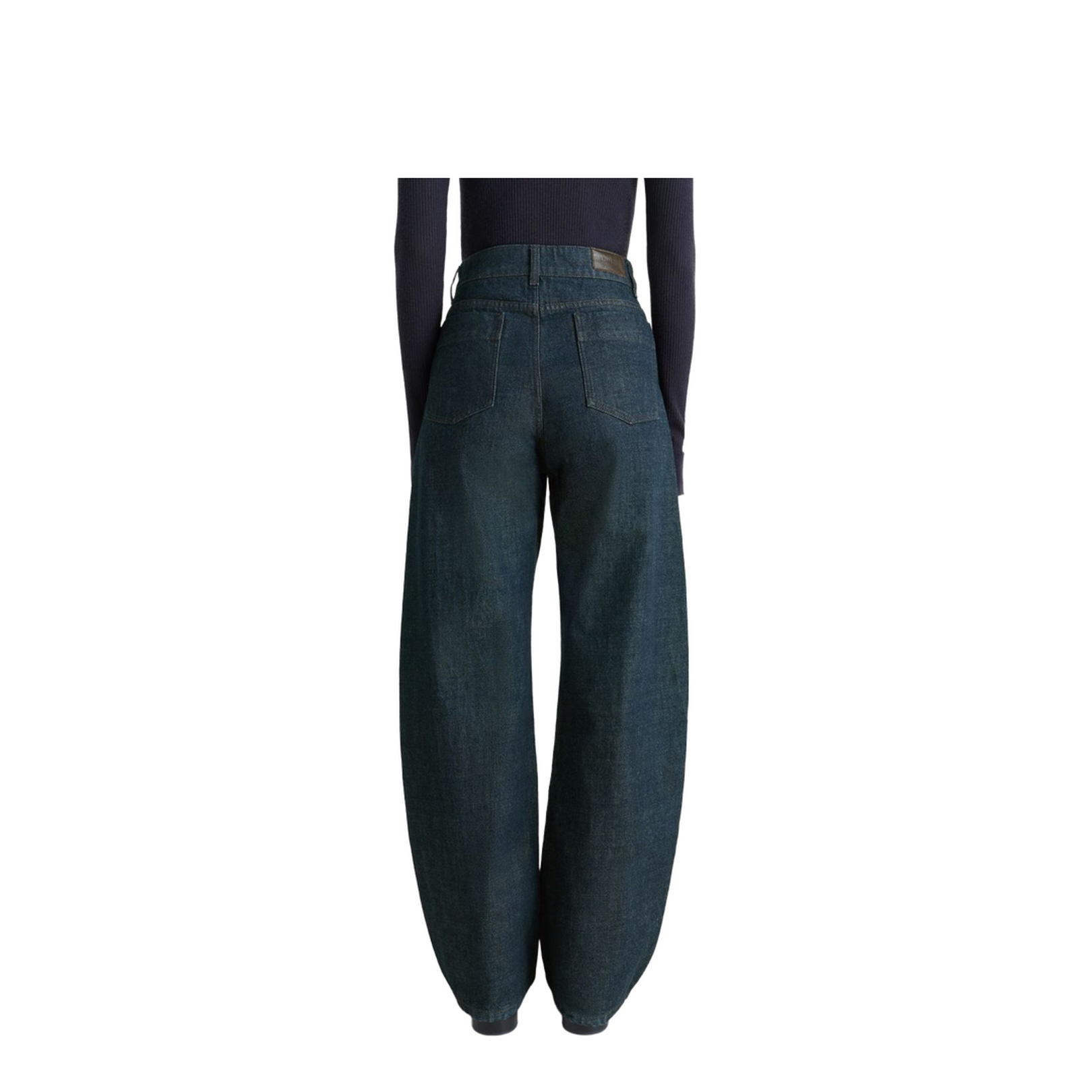 Cotton High-Waisted Trousers
