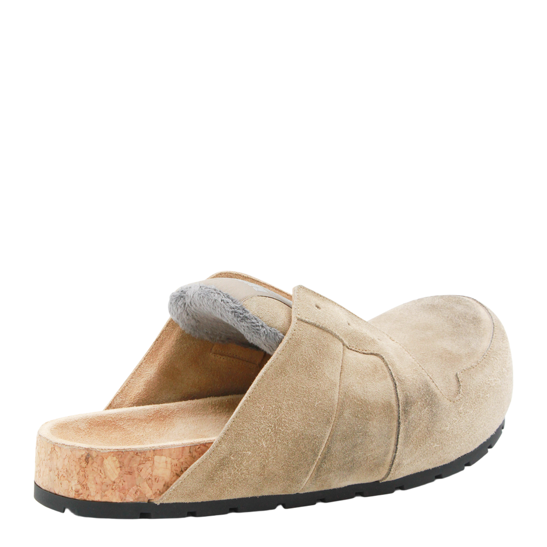 Dumbo Sabot in Distressed Suede Calfskin