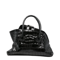 La Passeggiata Mini Calf Leather Handbag - Black