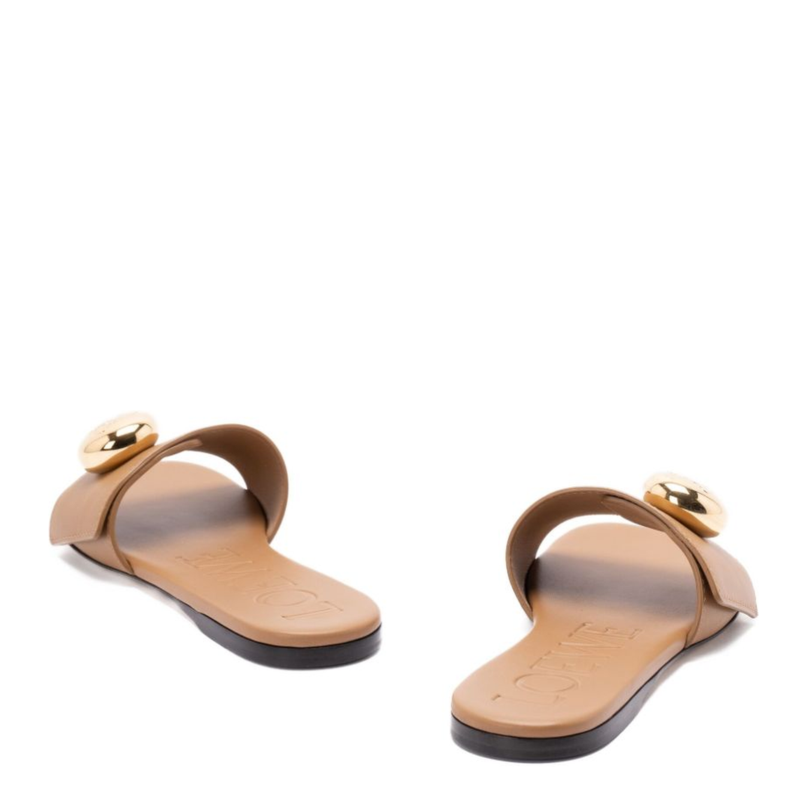 Pebble Slide in Soft Calfskin Brown