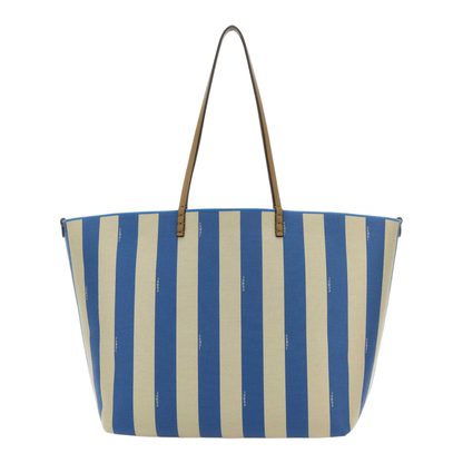 Roll Large Canvas Shopper Bags - Blue