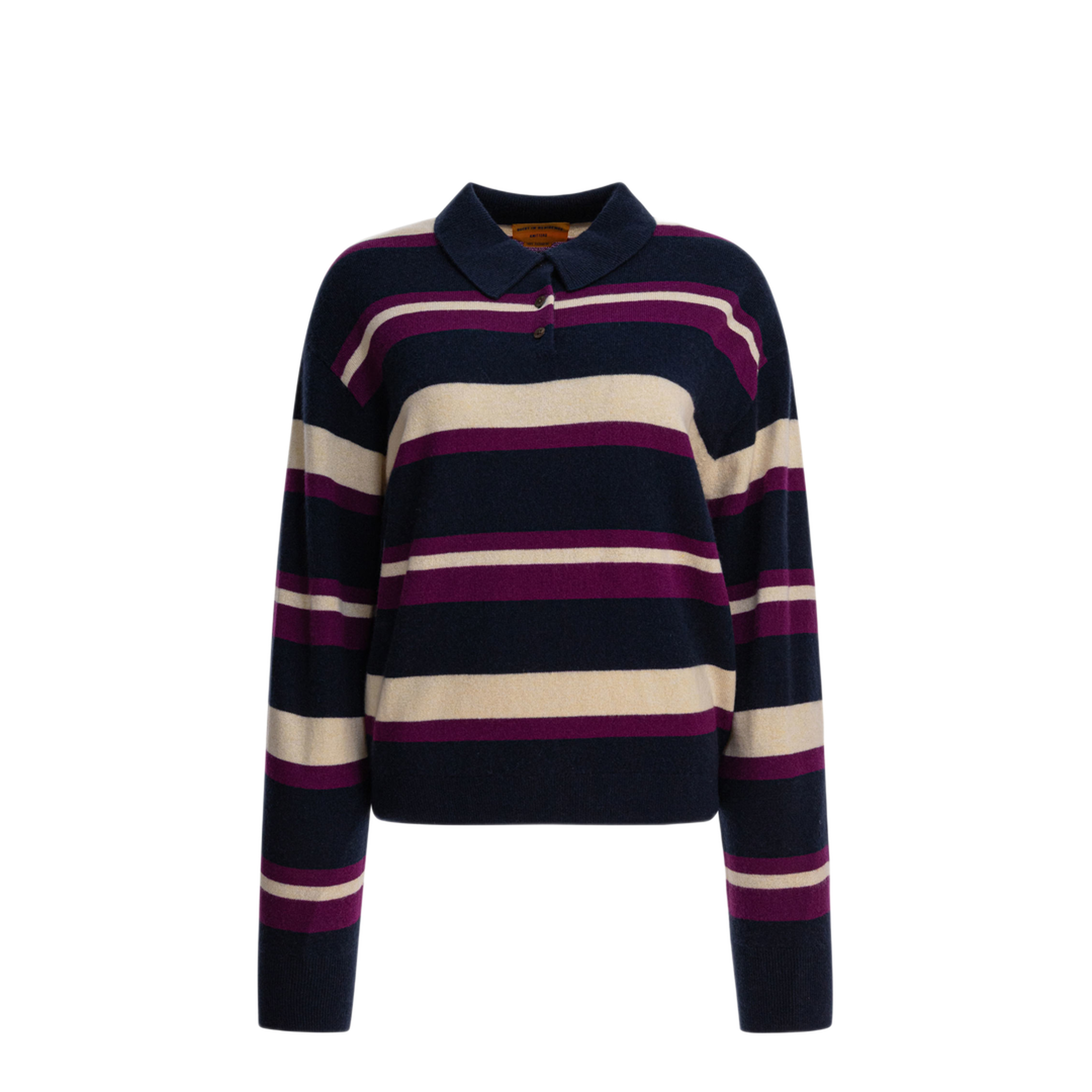 MAYFEYR - Guest In Residence - Collegiate Stripe Polo - W30310JMMIDCO