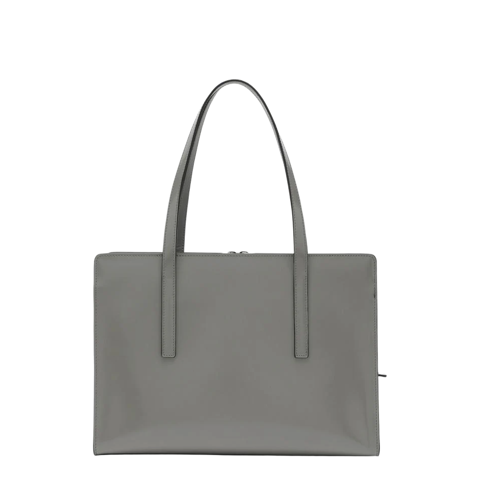 Marble-Coloured Brushed Leather Medium Handbag