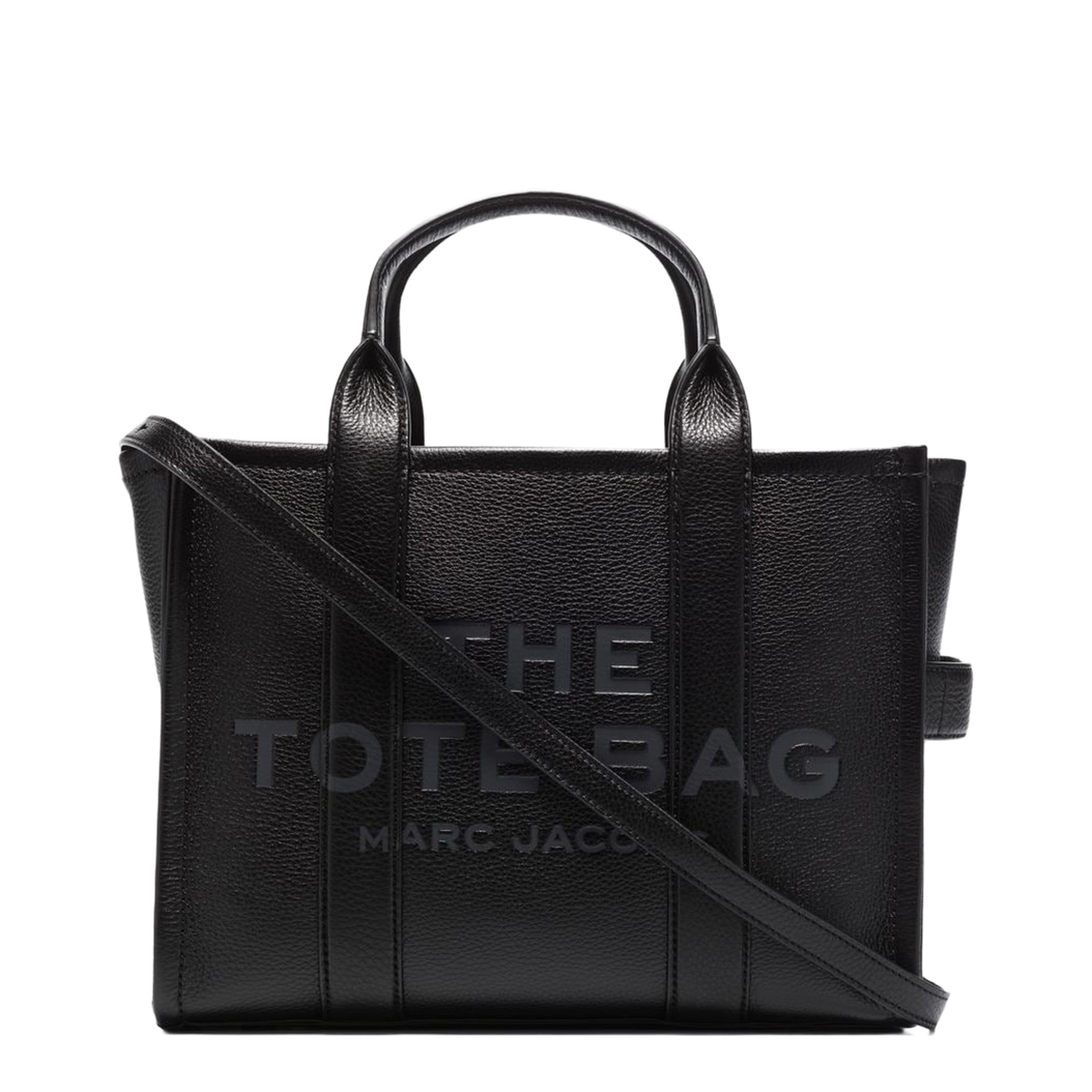 Medium Tote Bag In Black Leather