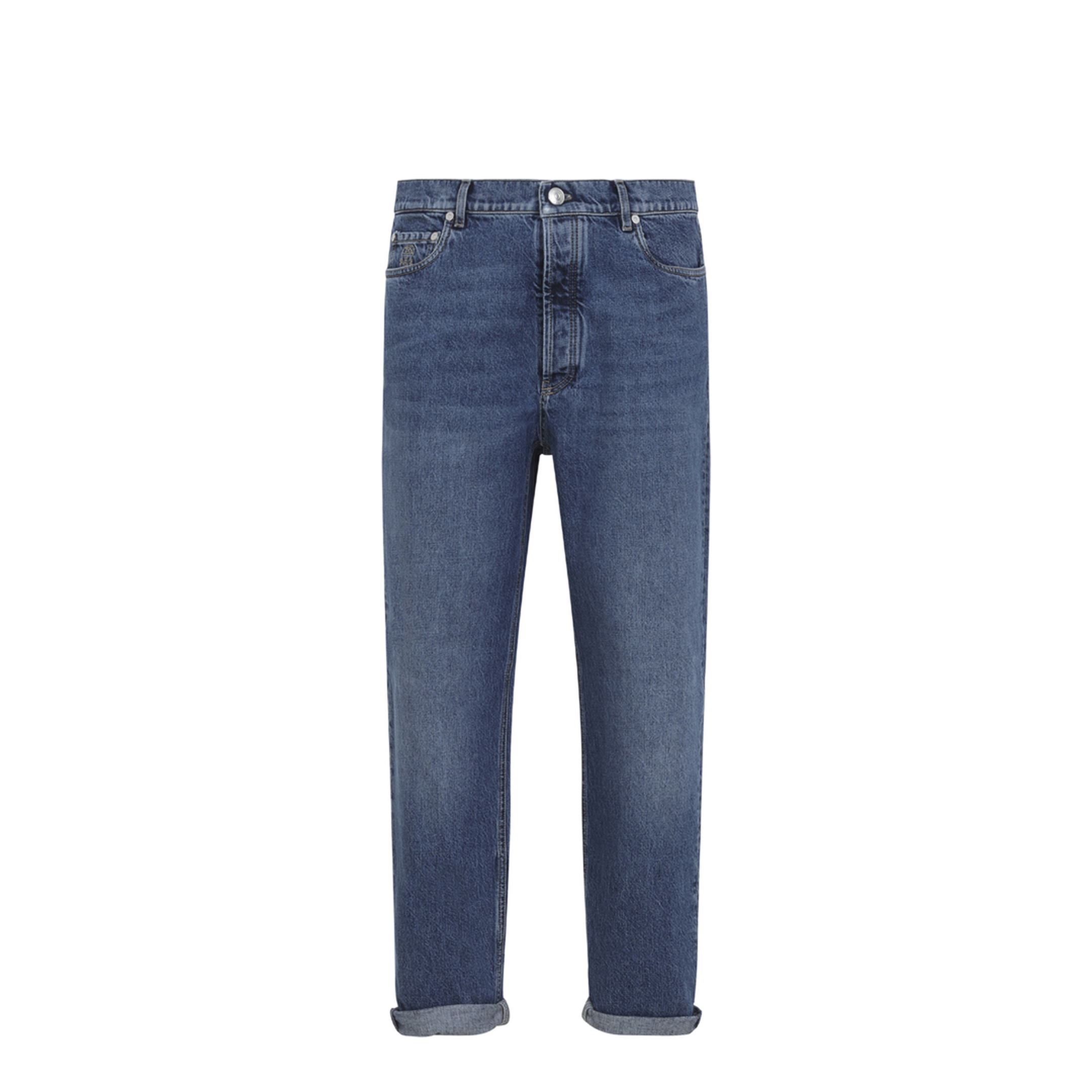 MAYFEYR - Brunello Cucinelli - Straight-Leg Turn-Up Jeans - M241PO2090