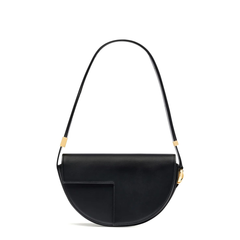 Calfskin Shoulder Bag - Black