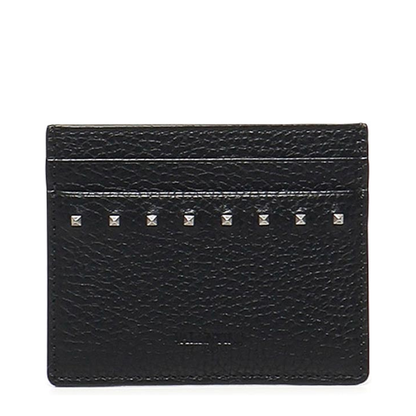 MAYFEYR - Valentino - Black Leather Card Holder - 7Y2P0AQ4PDX0NO
