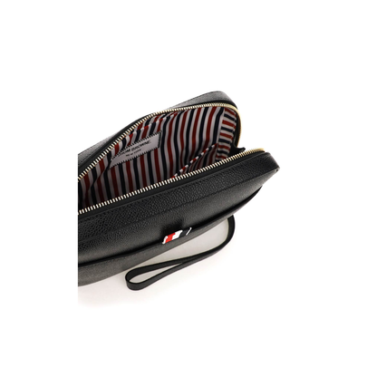 Clutch Black Leather With RWB Strap