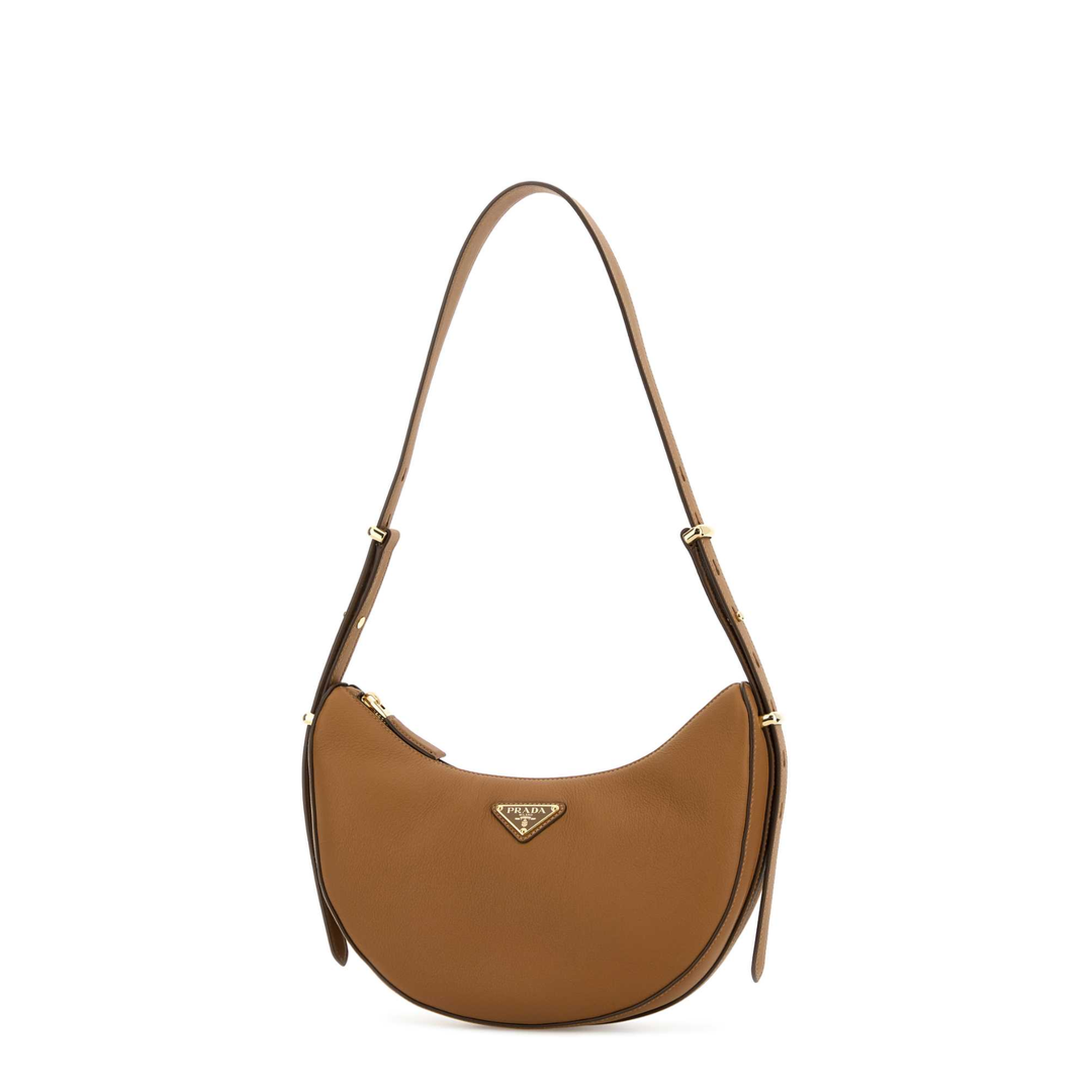 Camel Leather Shoulder Bag