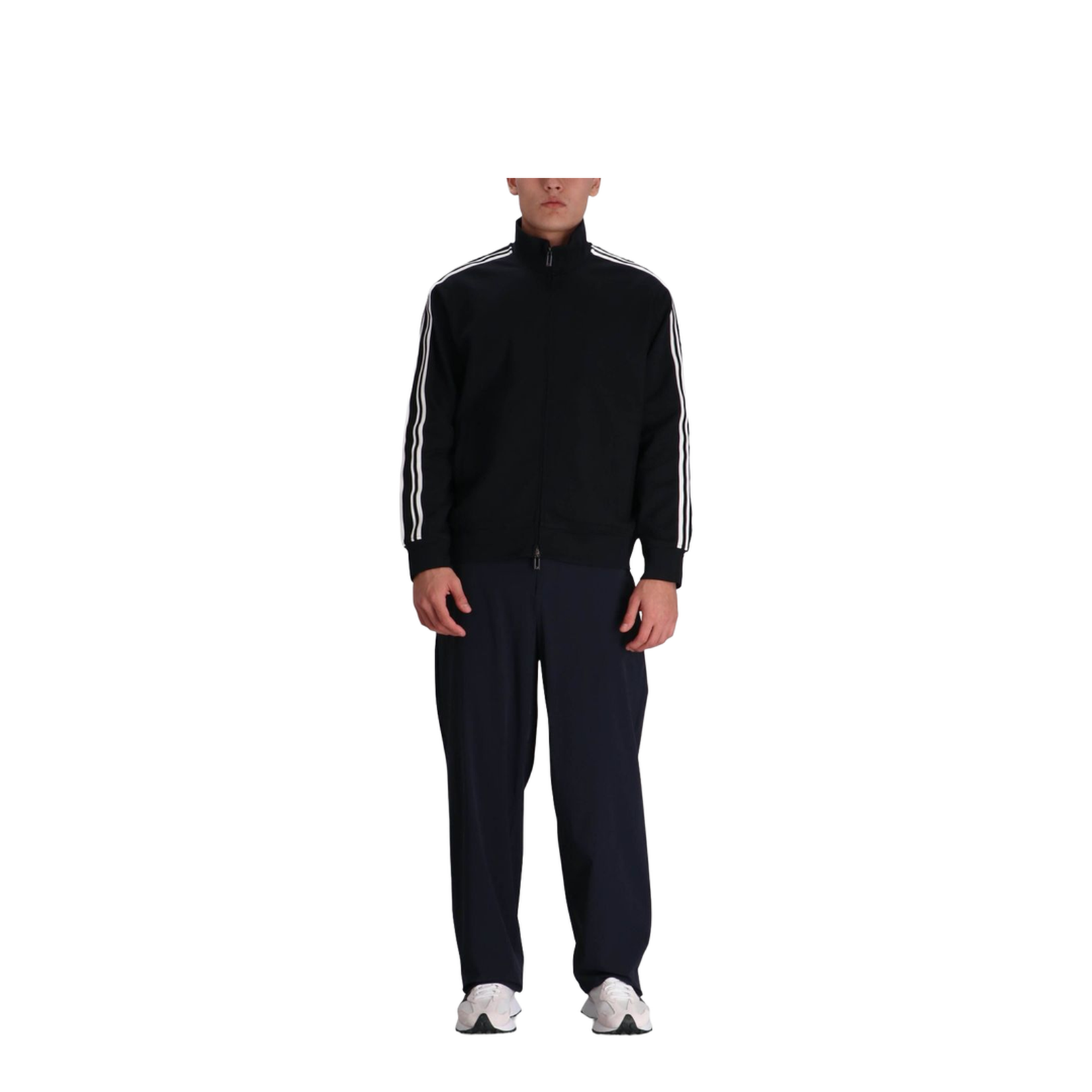 Seersucker Nylon Trousers with Elasticated Back