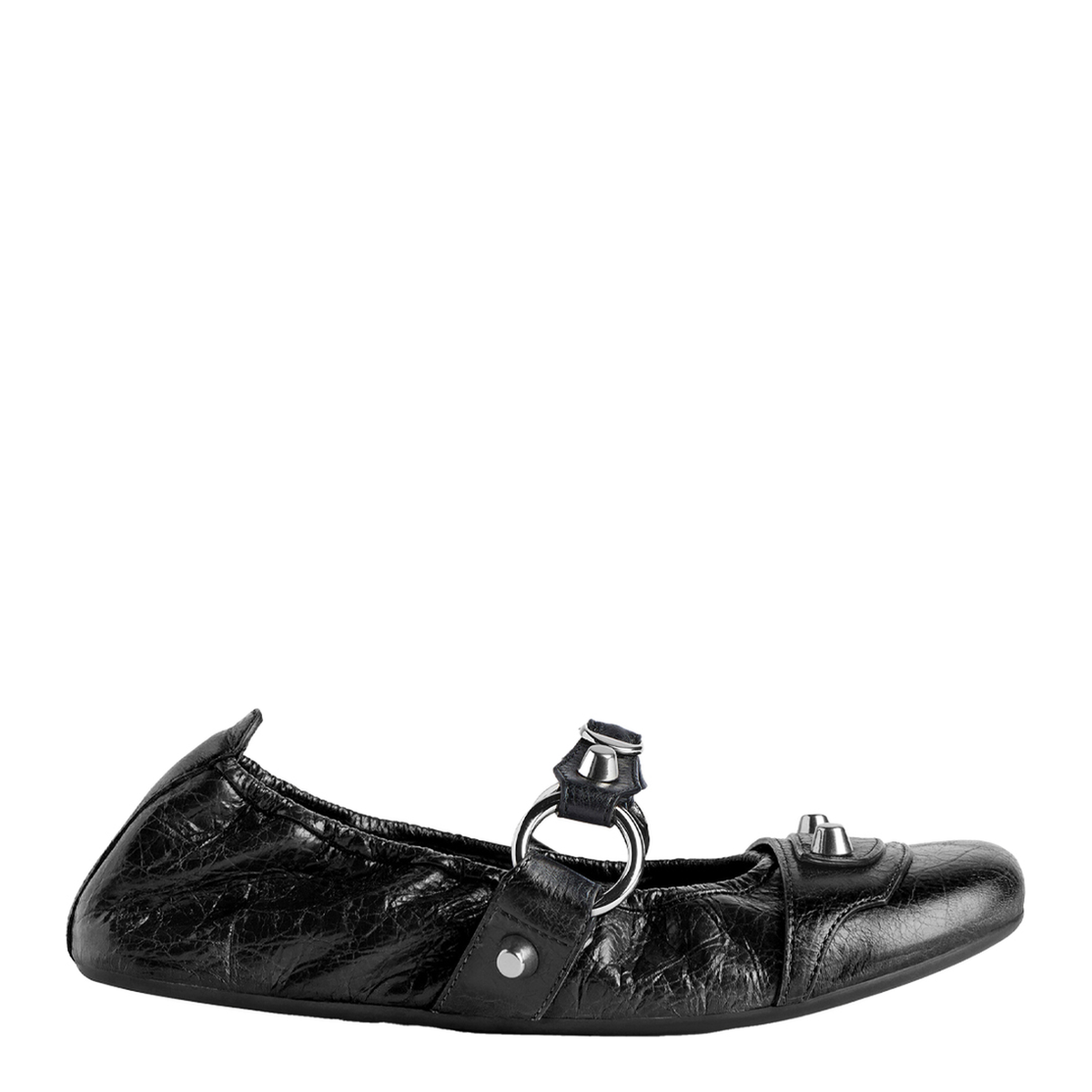 City Ballerina in Black/Silver