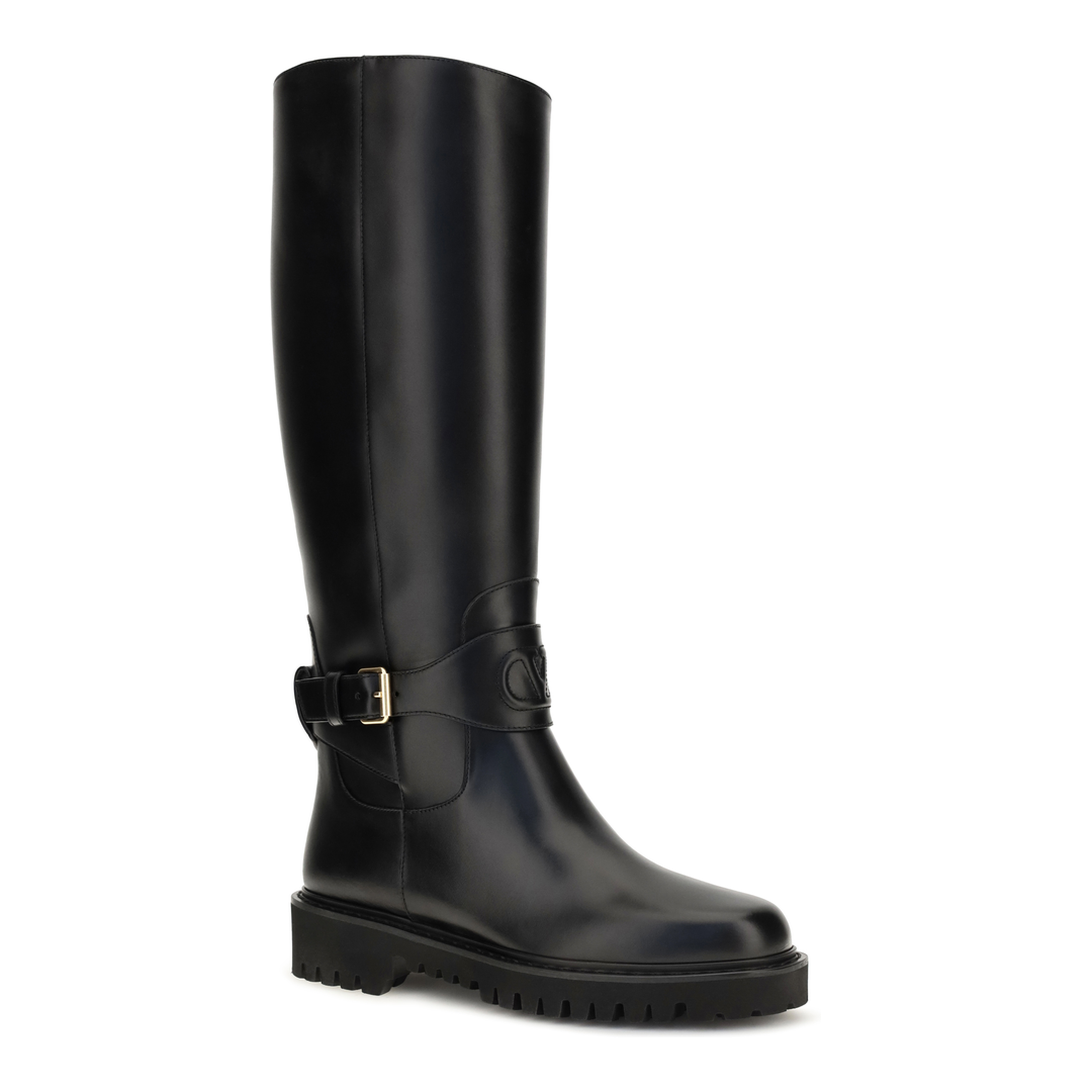 MAYFEYR - Valentino - Vlogo Signature Calfskin High Boots - 9W2S0QA3VQK0NO