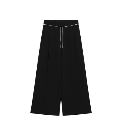 MAYFEYR - Dries Van Noten - Wide-Leg Black Wool Trousers - 209152057900