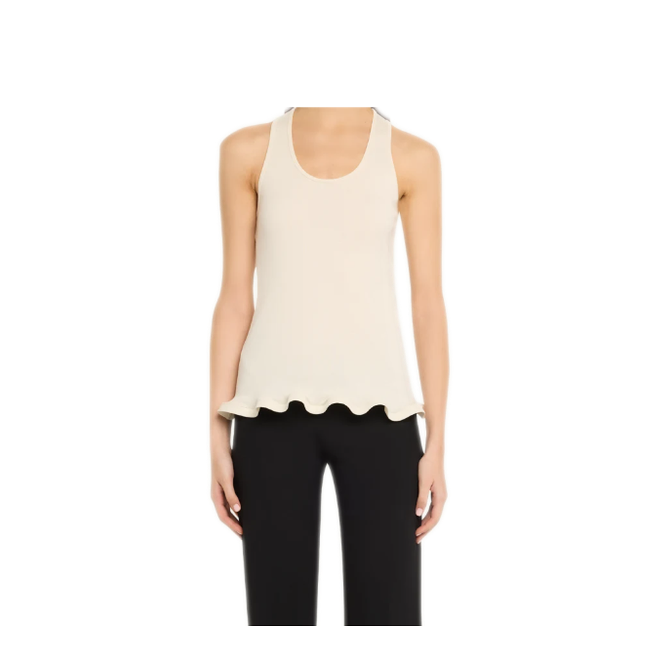 MAYFEYR - Stella Mccartney - Frilled Hem Rib Tank - 6J04553SQA519200