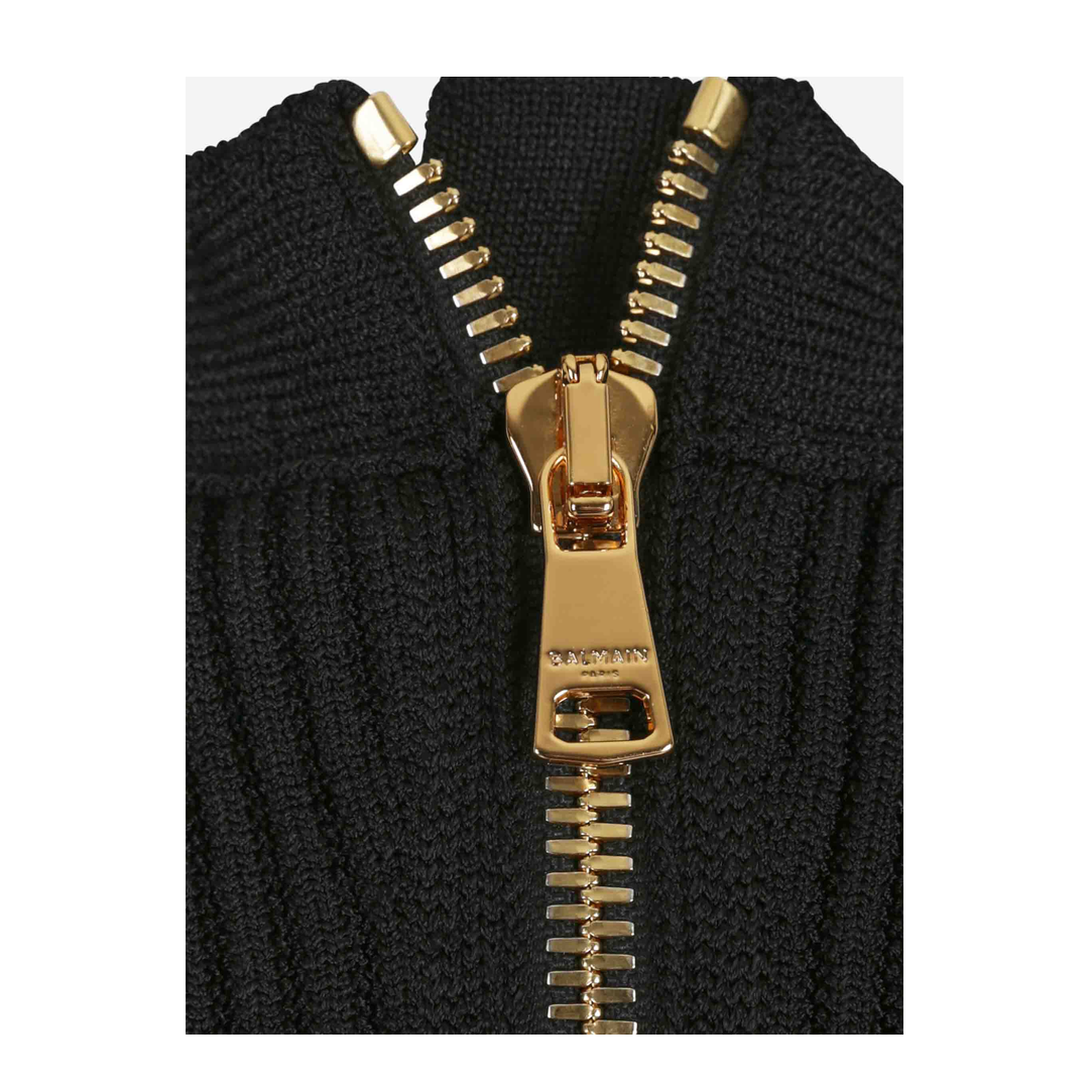 V-Neck Ribbed Mini Dress Black