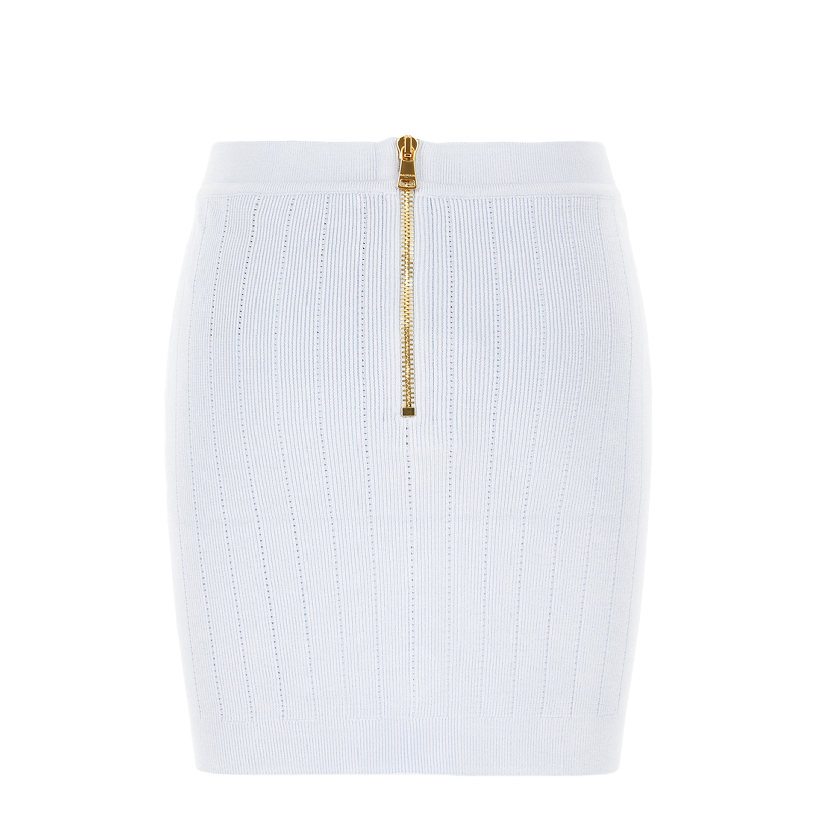 Light Blue Viscose Blend Miniskirt