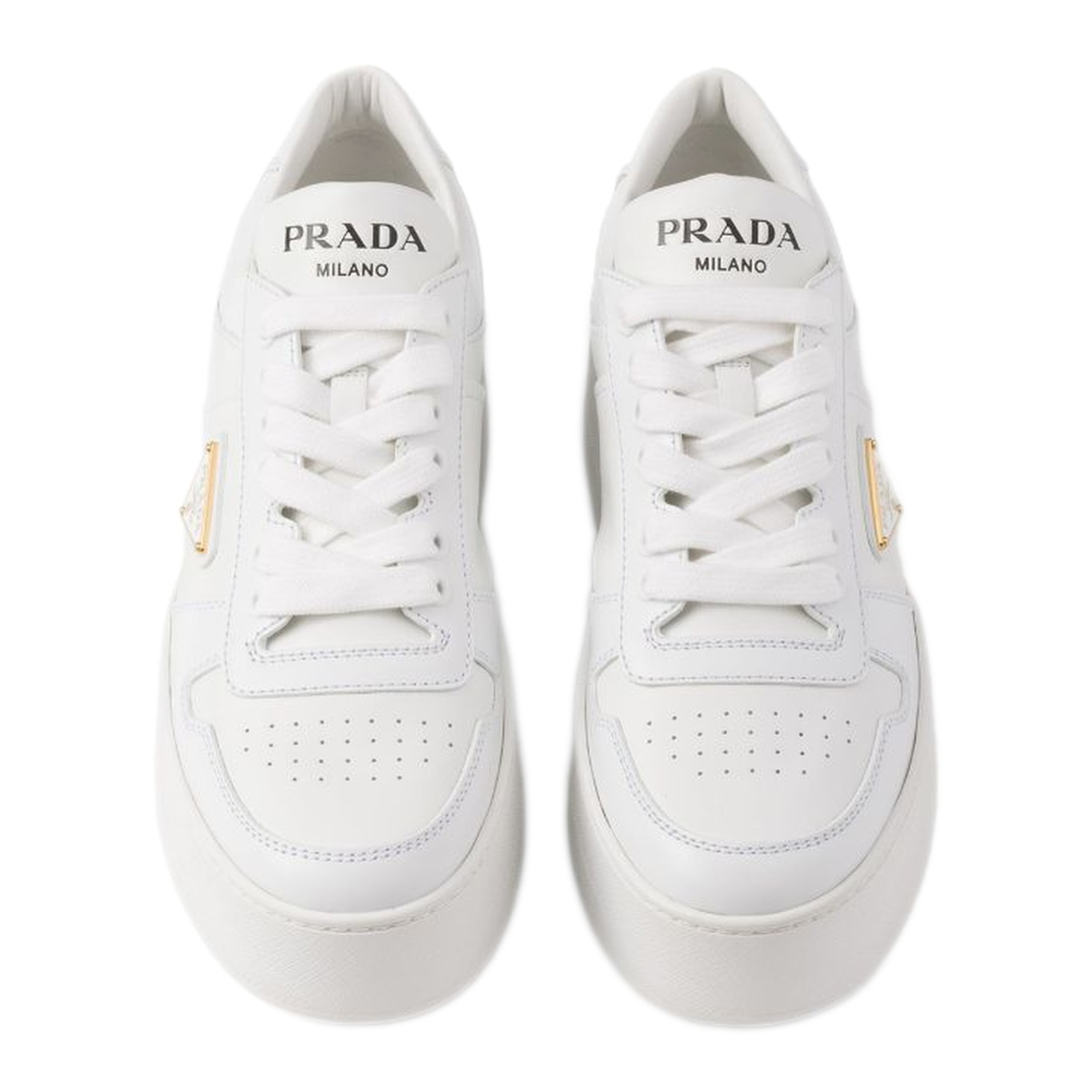 MAYFEYR - Prada - Downtown Bold Leather Sneakers - 1E792MF0503LPFF0009