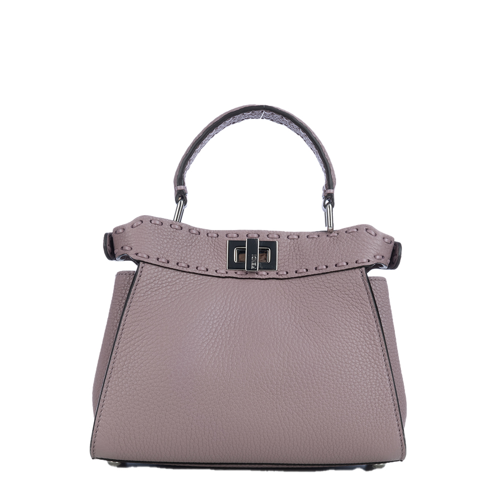 Peekaboo ISeeU Leather Top Handle Bags - Pastel Pink