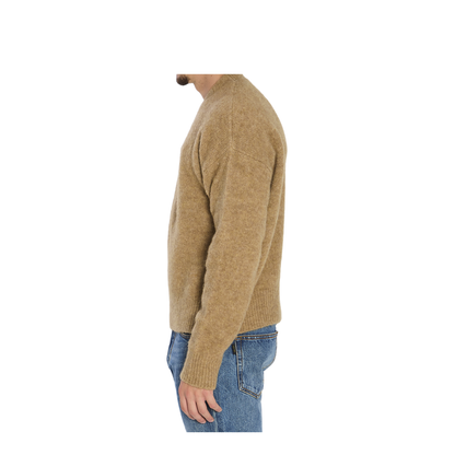 Crew Neck Alpaca Wool Sweater