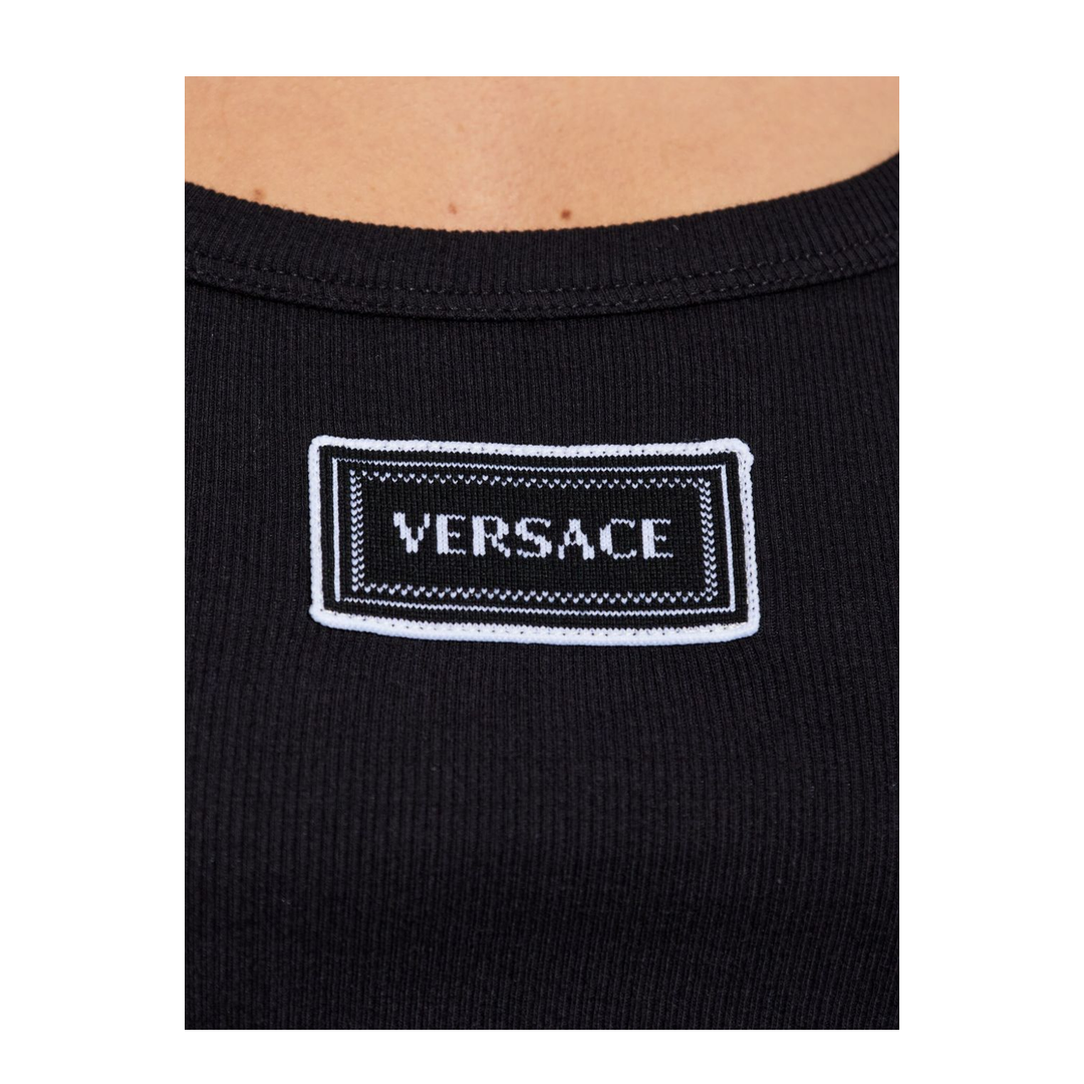90s Vintage Logo Tank Top Black