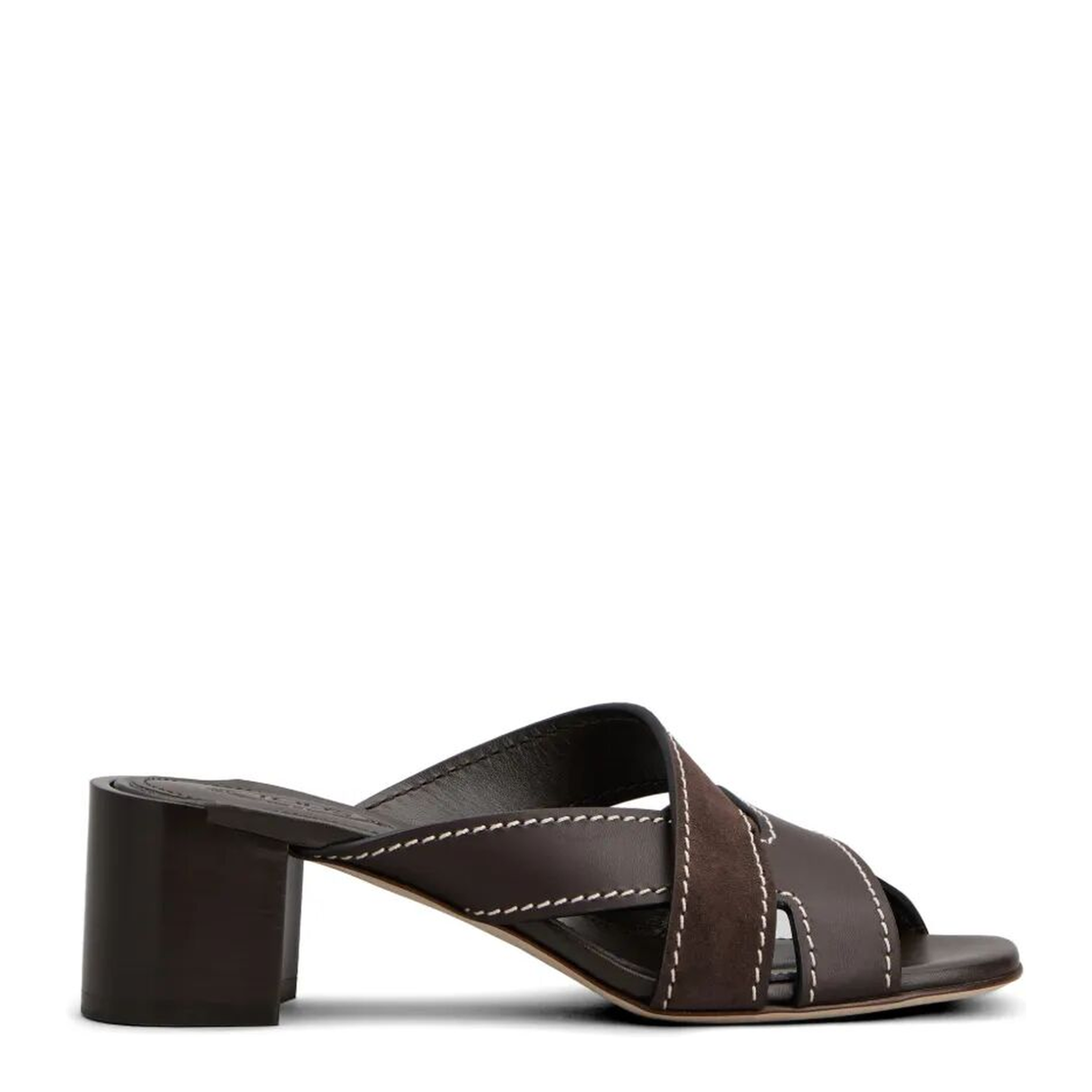 MAYFEYR - TOD`S - T Shaped Band Crossing Leather Sandals - XXW03L0KG70V1SS808
