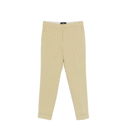 MAYFEYR - Etro - Cropped Cotton Jacquard Trousers With Micro Paisley Motif - WREA000299TJEK3