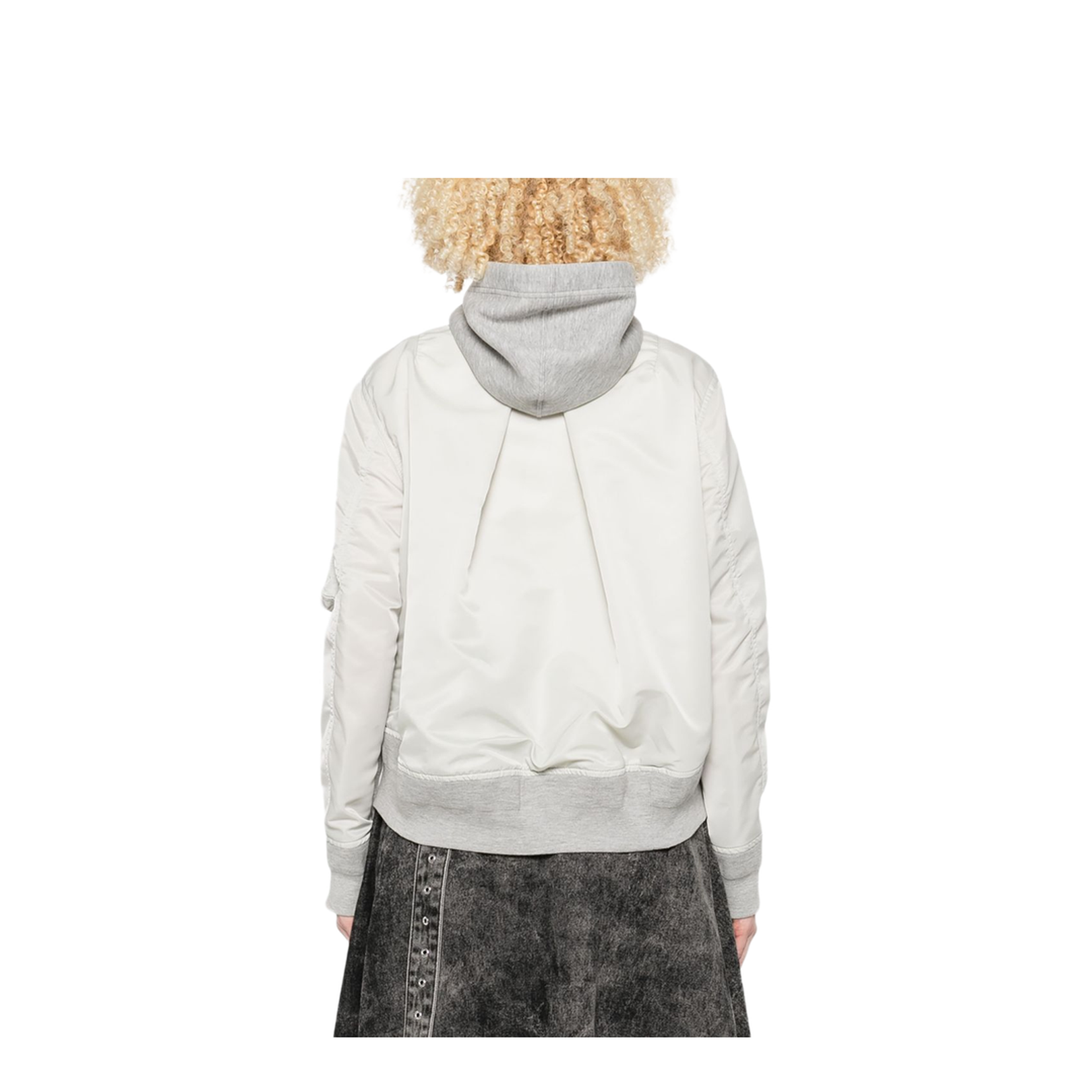 Cotton and Nylon Hoodie