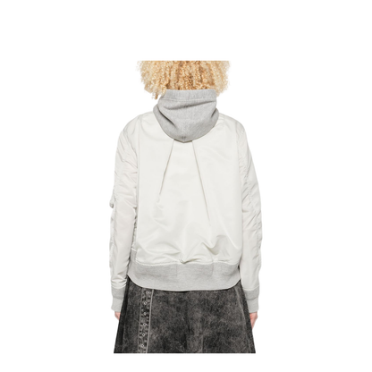 Cotton and Nylon Hoodie