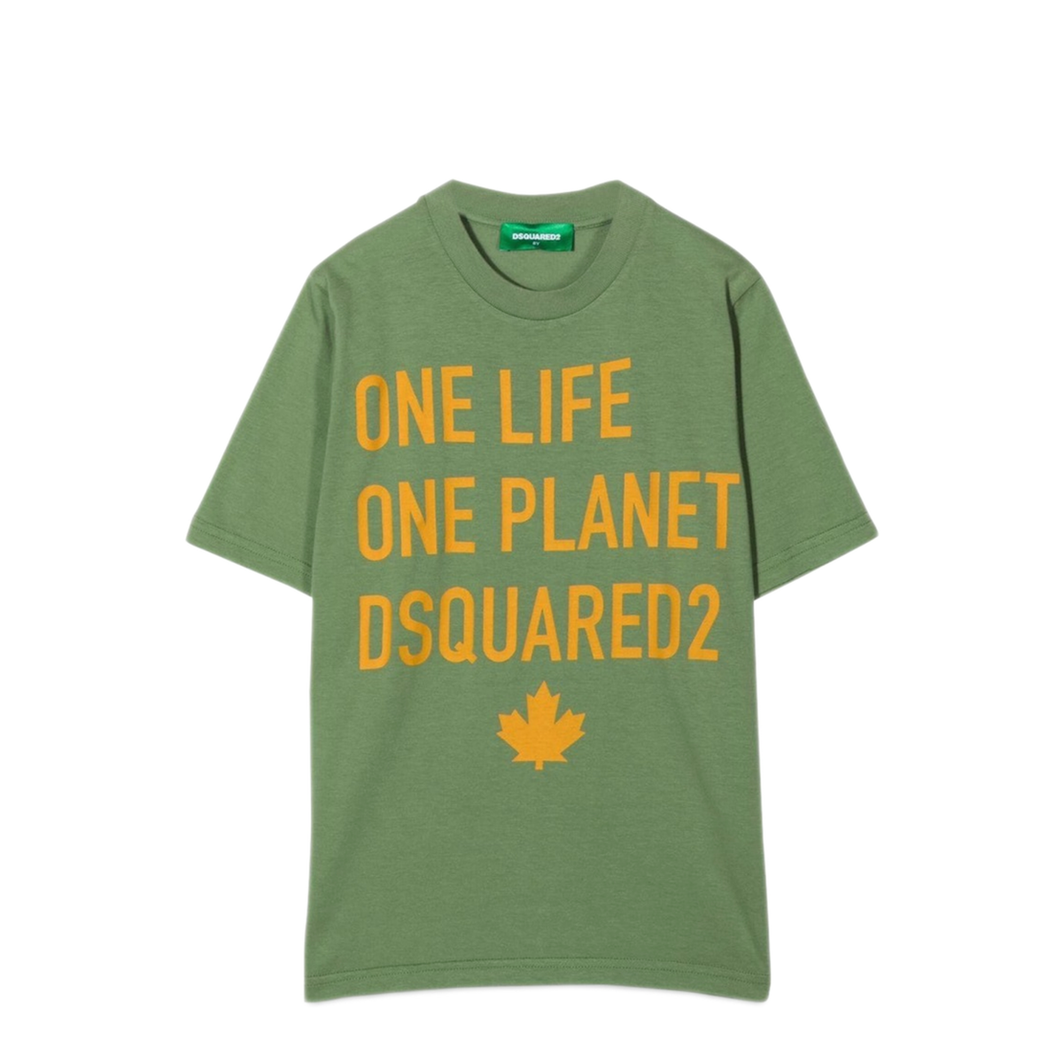 MAYFEYR - Dsquared2 - 100 Cotton Green T Shirt Kids - DQ1047KD0068DQ516