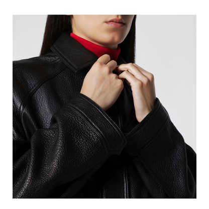 MAYFEYR - Róhe - Black Grained Leather Jacket - 820-11-247LE001