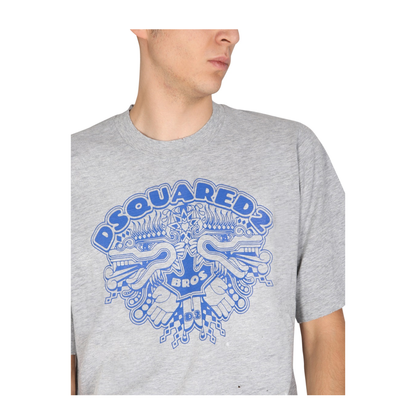 MAYFEYR - Dsquared2 - Dragon Bros Football T-Shirt - S74GD1014S22146857M