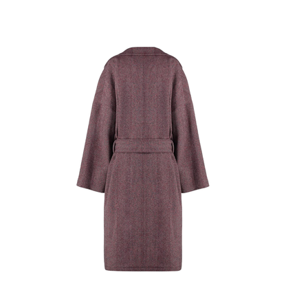 Pink Comfort Fit Long Coat