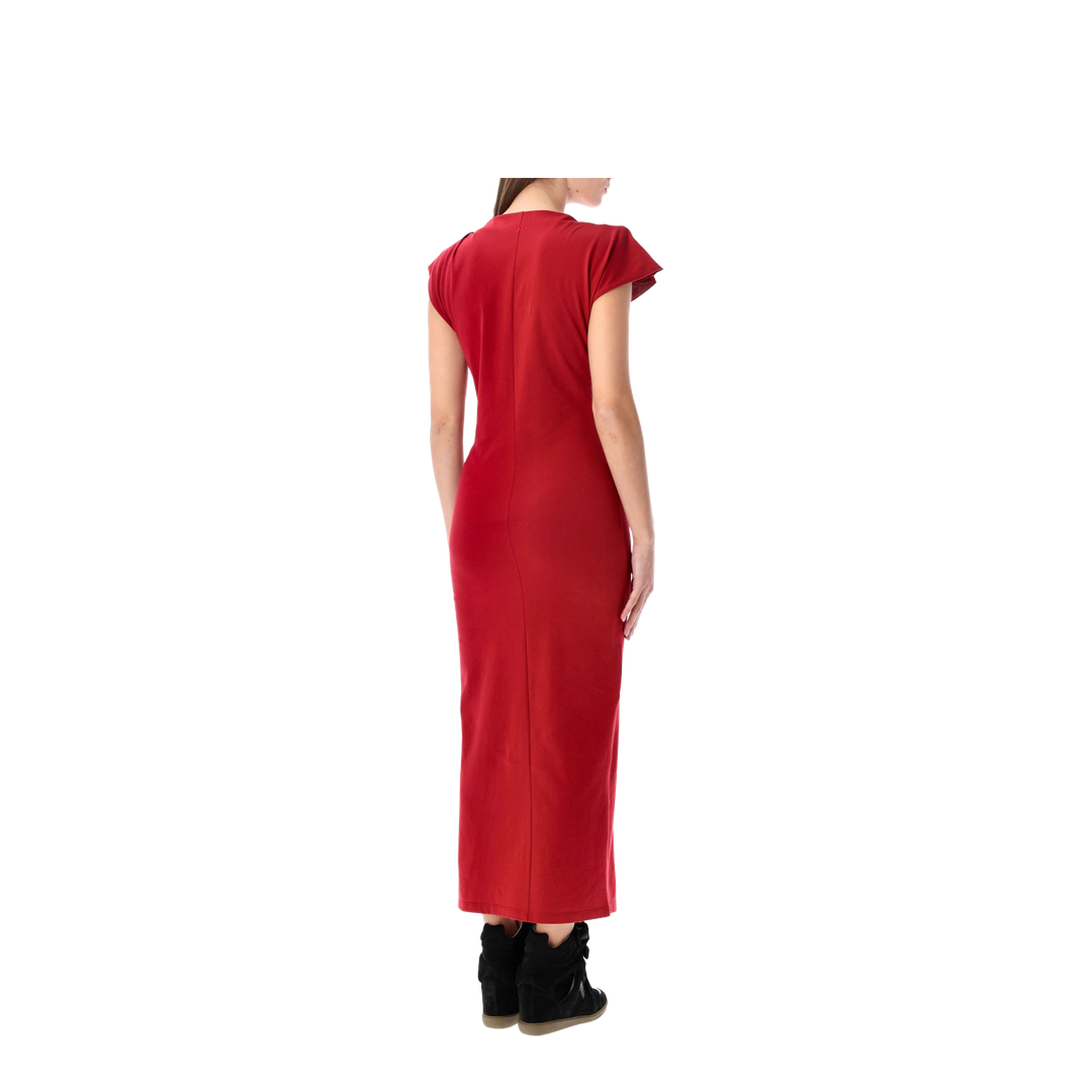Long Cherry-Coloured Nadela Jersey Dress