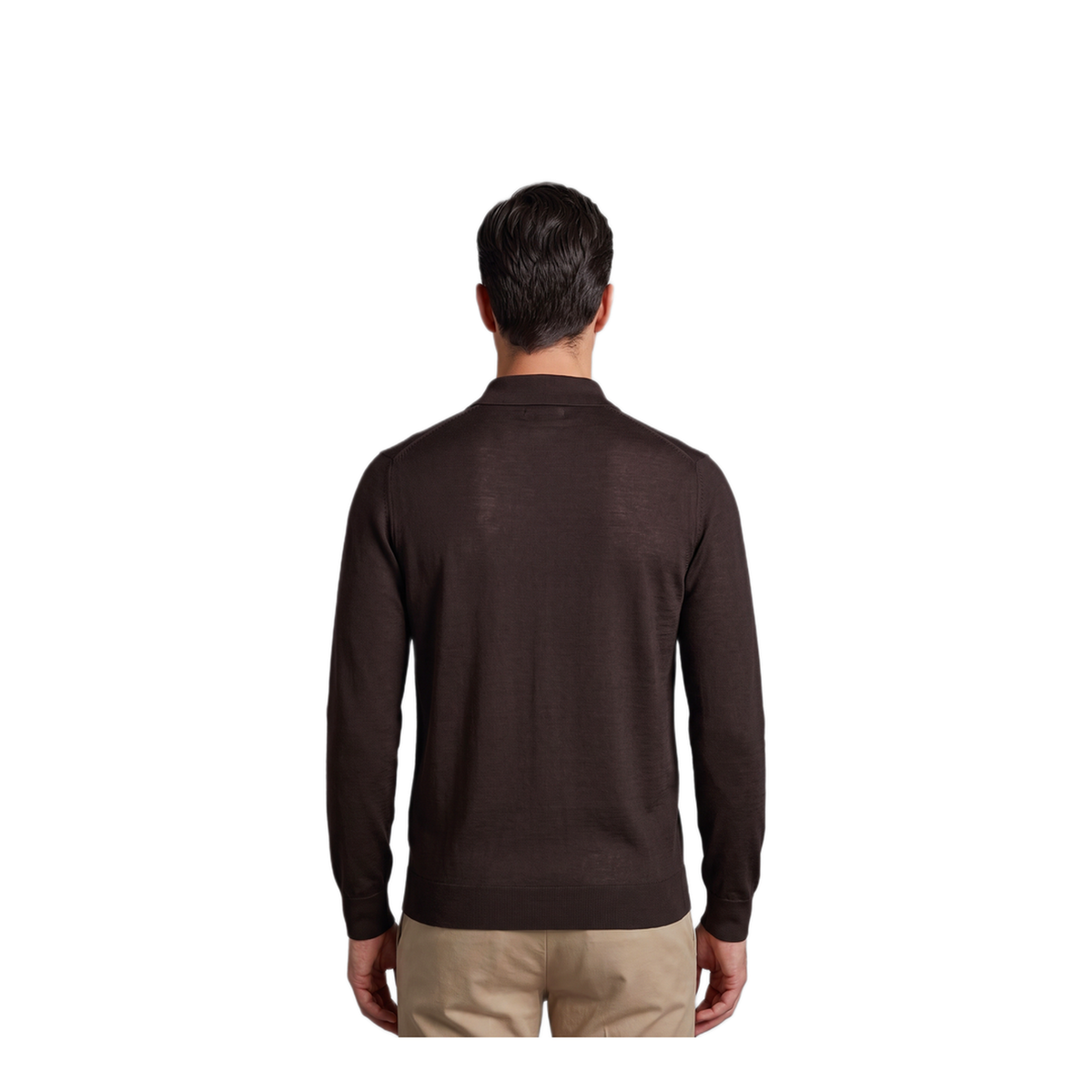 MAYFEYR - John Smedley - Belper Polo In Faulkner Brown - BELPERFOULKNERBROWN