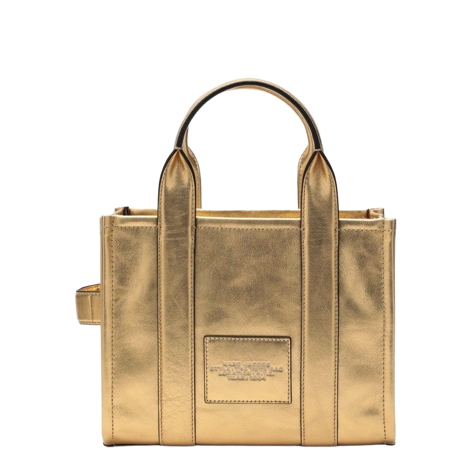 Gold Leather The Small Tote Bag