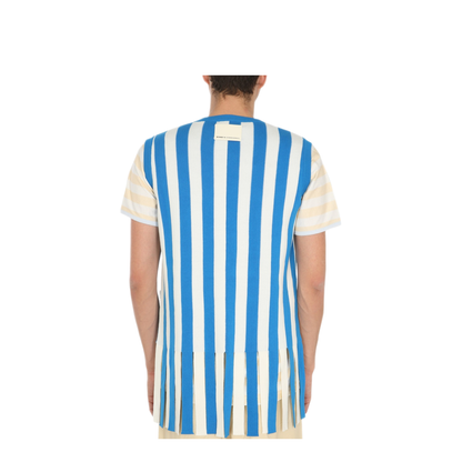MAYFEYR - Sunnei - Sweater With Striped Pattern - SN1PXM008001TTF01WHITETURQUOISE