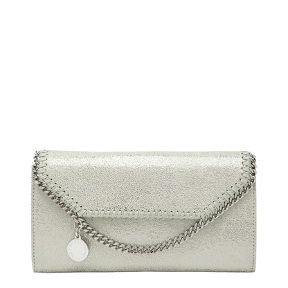 Falabella Medium Polyester Shoulder Wallet Bag - Light Lime Green