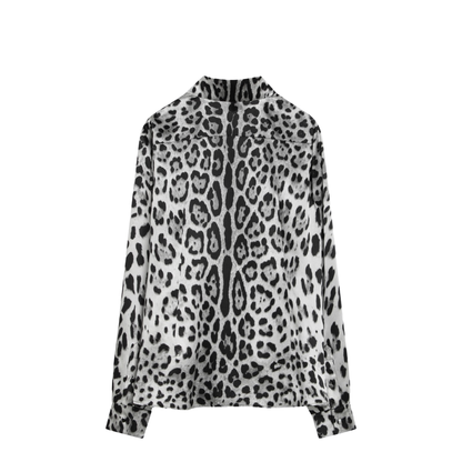 Leopard print silk shirt
