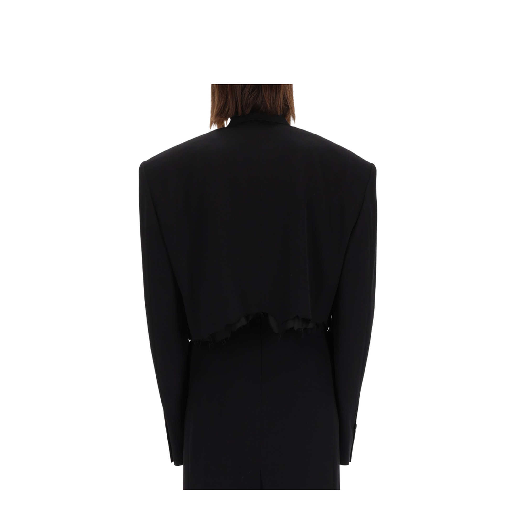 Single Breasted Cut Off Jacket