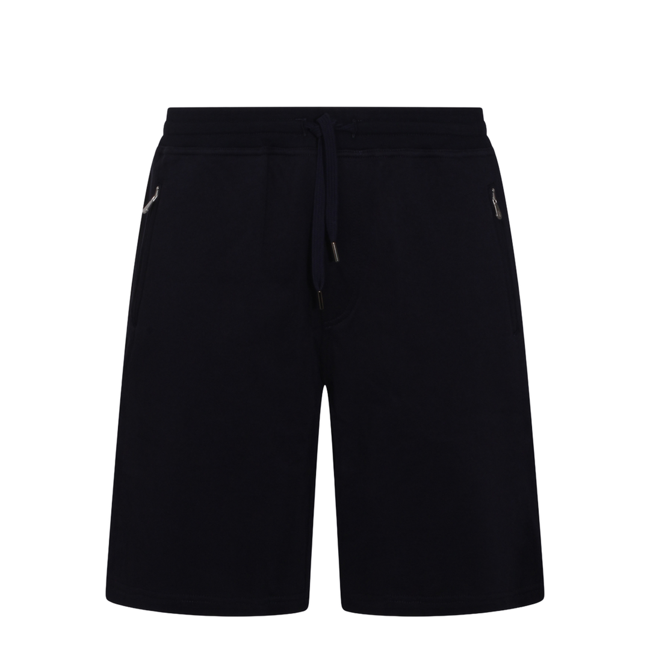 Techno Cotton Fleece Bermuda Shorts Black