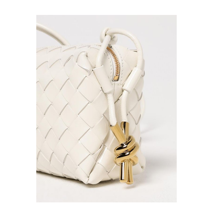 Loop Mini Leather Crossbody Bags - White