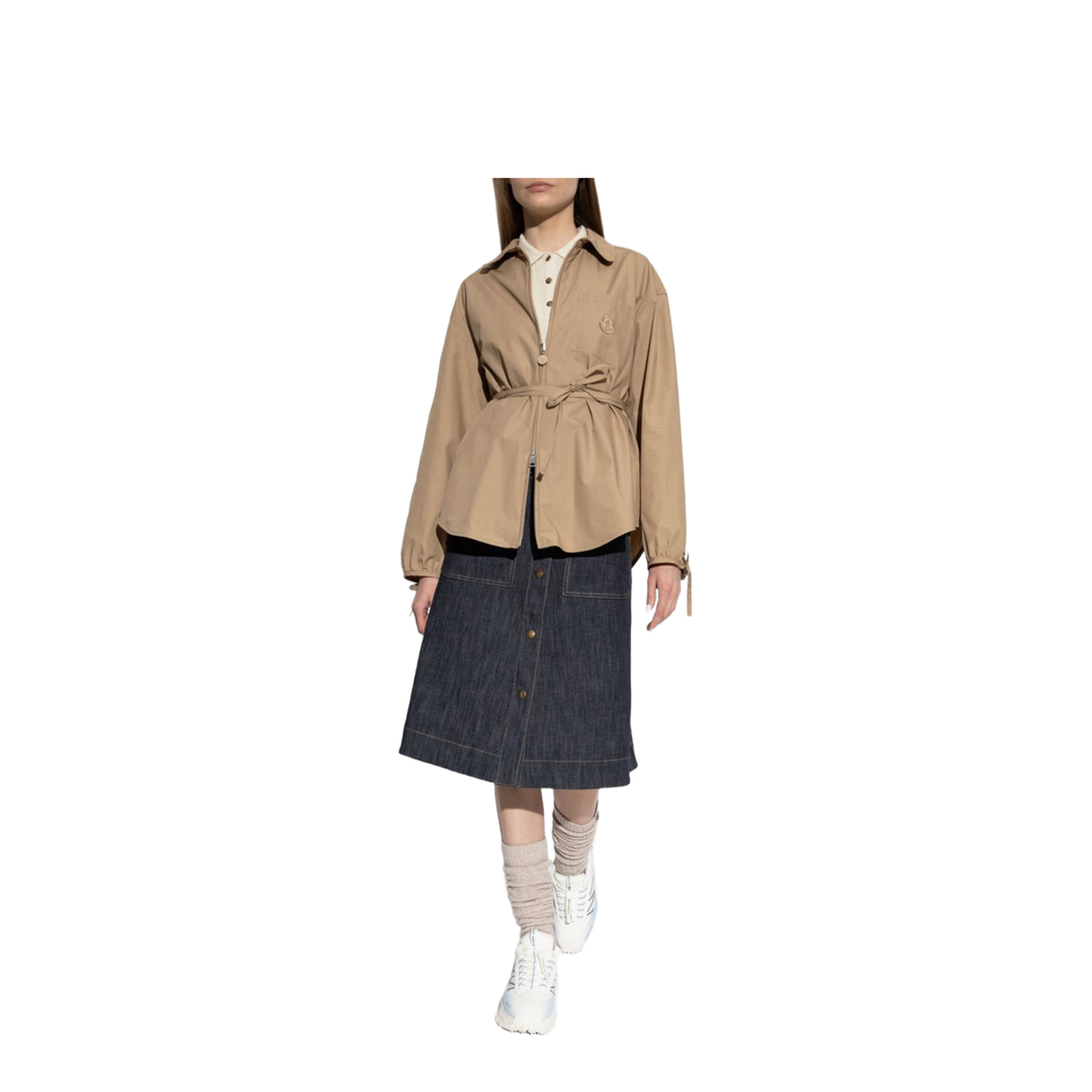 MAYFEYR - Moncler - Beige Cotton Poplin Zip-Up Shirt Jacket - L10932F00021597LQ20J