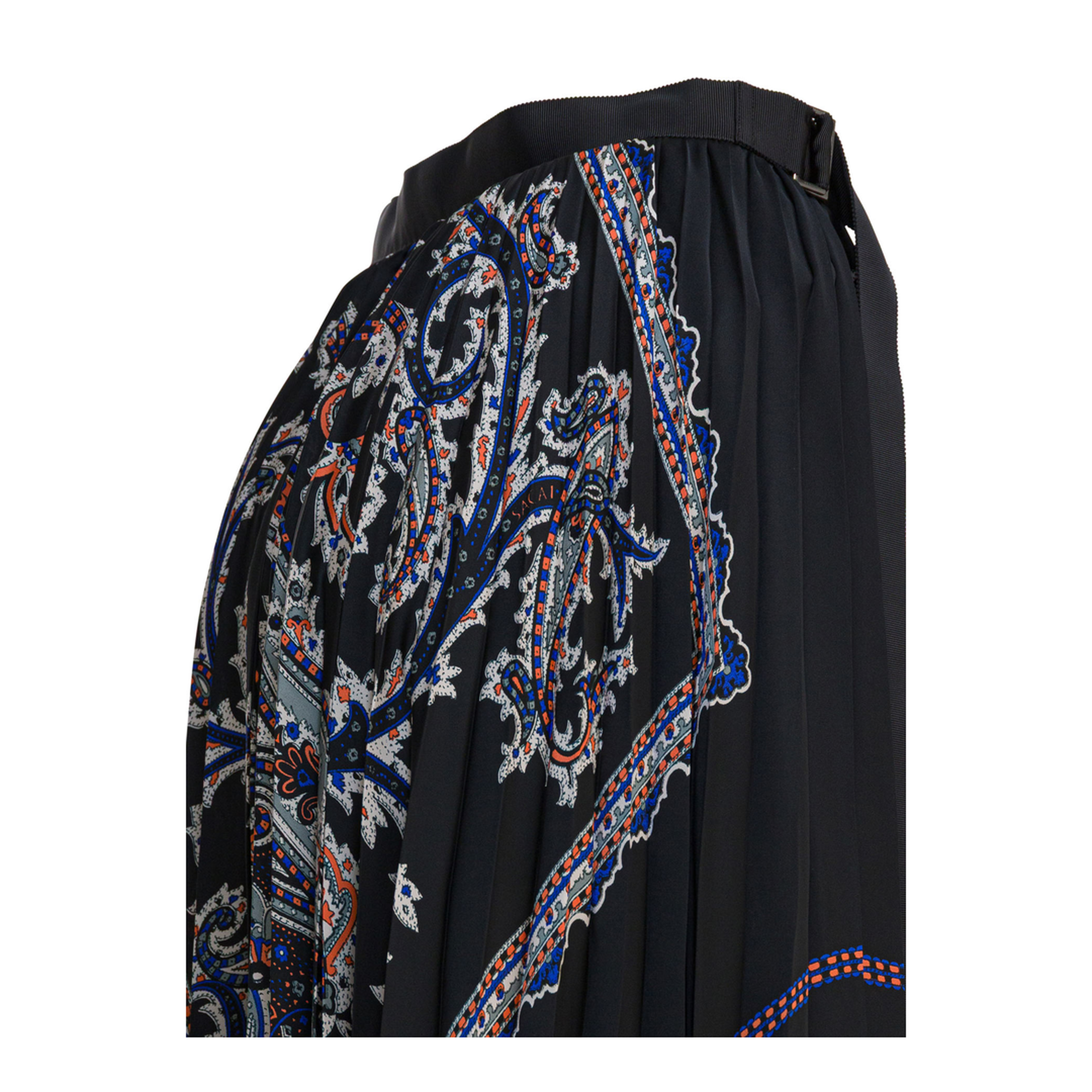 MAYFEYR - Sacai - Pleated Skirt With Paisley Print - 2508139001