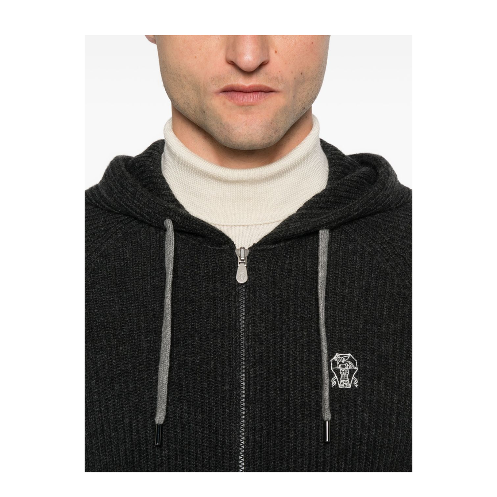 Cashmere Zipped Hoodie