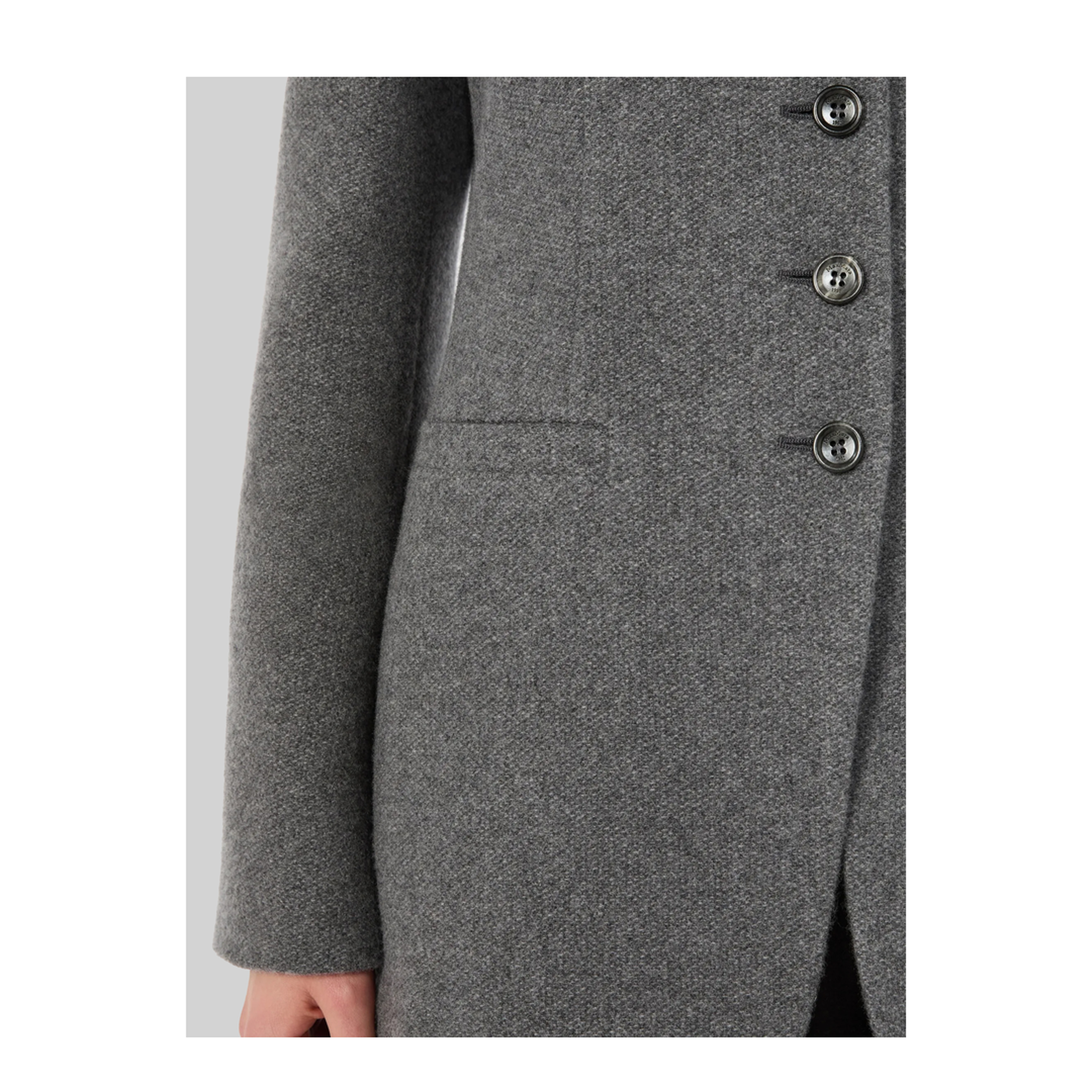 MAYFEYR - Max Mara - Dark Grey Crew Neck Falla Jacket - 262104609260010313025