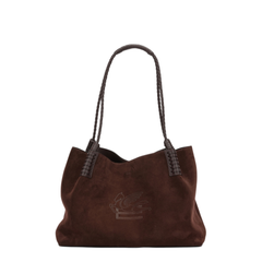 Libra Small Suede Shoulder Bags - Brown