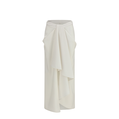 MAYFEYR - Givenchy - Long Draped Wool And Mohair Skirt - BW411U10Q0100