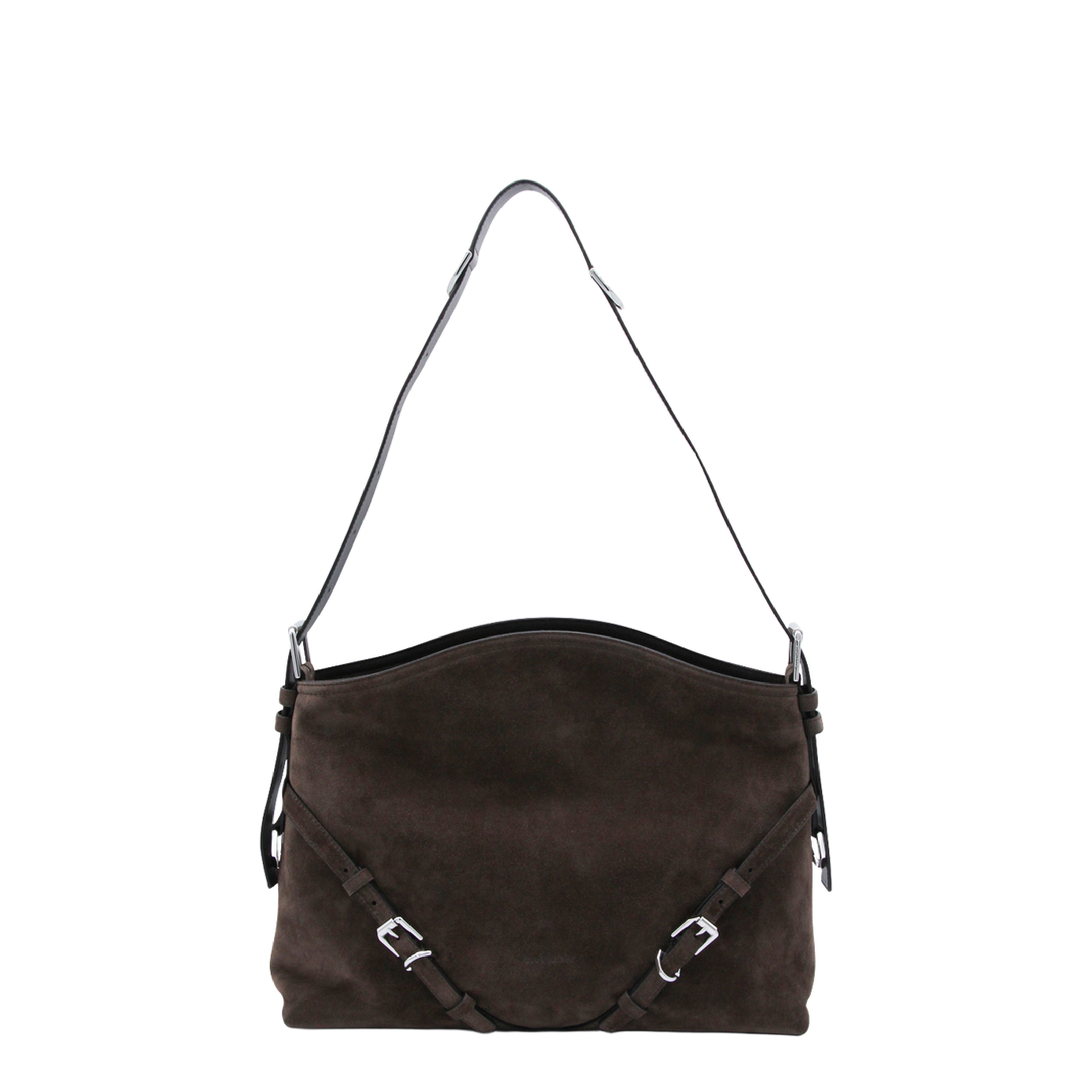 Medium Voyou Shoulder Bag Ebony Brown