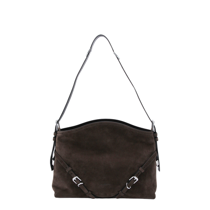 Medium Voyou Shoulder Bag Ebony Brown
